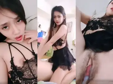 Alyana ML Black Lingerie Ngentot Liar Panas